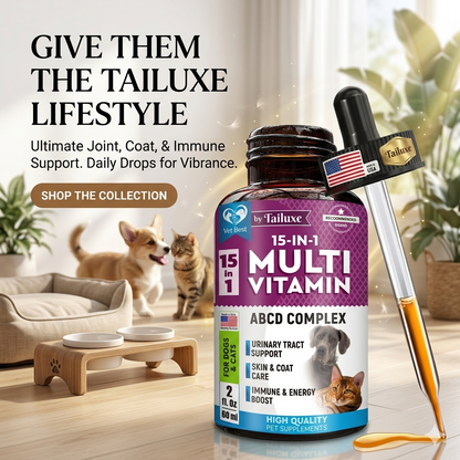 Tailuxe Multivitamin Liquid for Dogs - product bottle front view