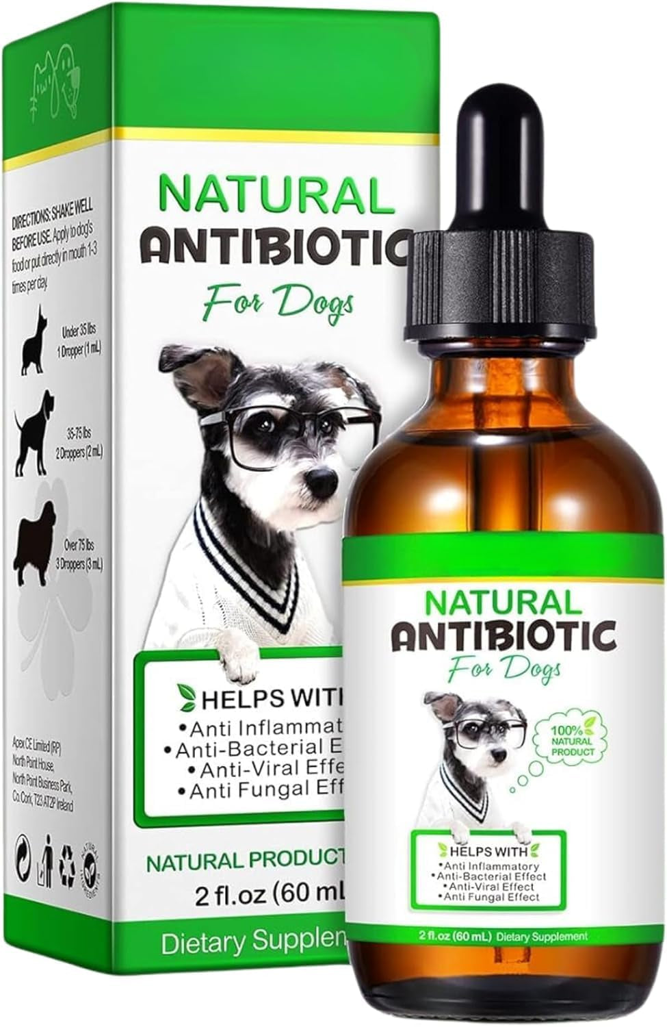 Tailuxe Daily Wellness Drops for dogs - 60ml bacon flavour bottle